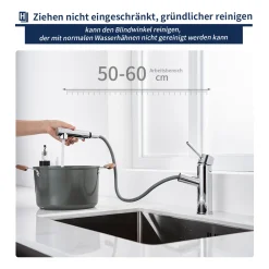 Homelody Wasserhahn Küche/Bad, Küchenarmatur Mit Ausziehbarer Brause, Spültischarmatur Mit Herausziehbarer Dual-Spülbrause, 120° Drehbar Mischbatterie Küche, Armatur 14 Homelody Wasserhahn Küche/Bad, Küchenarmatur Mit Ausziehbarer Brause, Spültischarmatur Mit Herausziehbarer Dual-Spülbrause, 120° Drehbar Mischbatterie Küche, Armatur -Garten- & Gewächshäuser Geschäft 7989c6a80370ec17d33f73808106e087