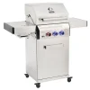 TAINO PLATINUM 2+1 Gasgrill Komplett Edelstahl 4-Brenner Silber Grillwagen BBQ Keramik-Brenner Sear-Zone