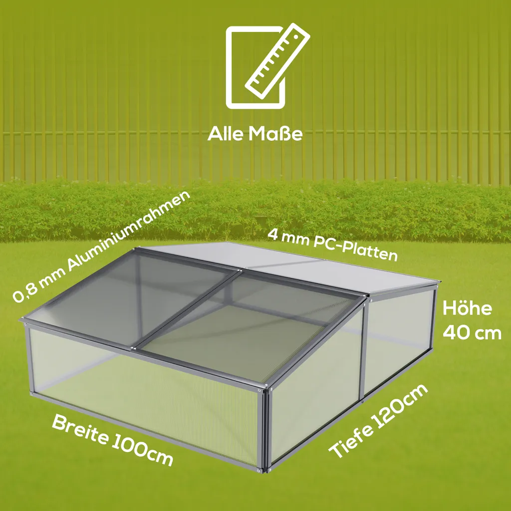 TroniTechnik Frühbeet Mini Gewächshaus Calla Mit Dachfenster, UV-Schutz 11 TroniTechnik Frühbeet Mini Gewächshaus Calla Mit Dachfenster, UV-Schutz – Bild 11
