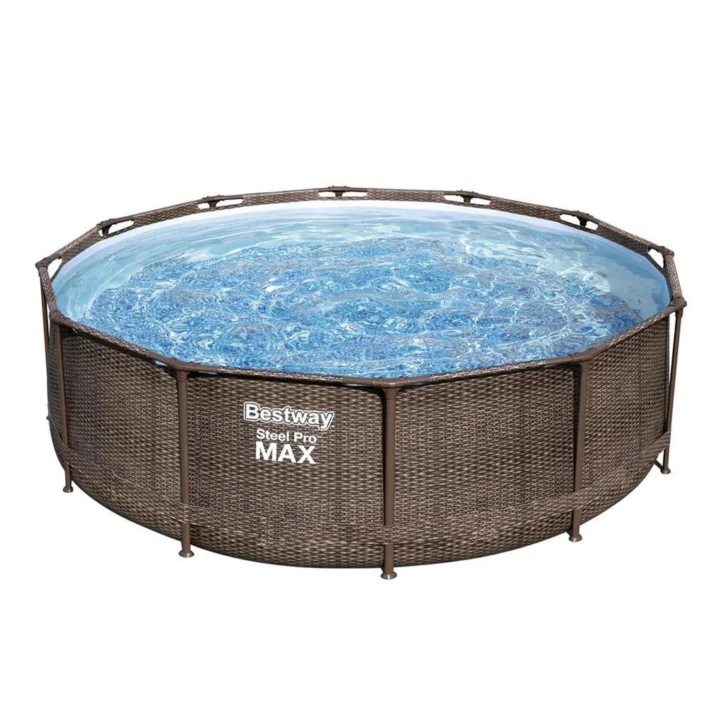 BESTWAY 56709 Steel Pro Max Frame Pool Set Rund Filterpumpe Leiter Braun 366x100 6 BESTWAY 56709 Steel Pro Max Frame Pool Set Rund Filterpumpe Leiter Braun 366x100 – Bild 6