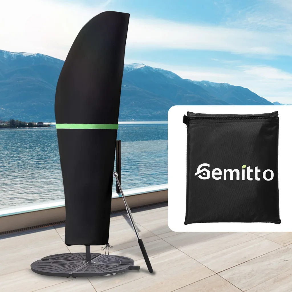 Gemitto Sonnenschirm Schutzhülle Mit Stab, Sonnenschirm Abdeckung 2 Bis 4 M Große Ampelschirm Schutzhülle, Wetterfeste, UV-Anti, Winddicht Und Schneesicher, Outdoor Für Ampelschirm 2 Gemitto Sonnenschirm Schutzhülle Mit Stab, Sonnenschirm Abdeckung 2 Bis 4 M Große Ampelschirm Schutzhülle, Wetterfeste, UV-Anti, Winddicht Und Schneesicher, Outdoor Für Ampelschirm – Bild 2
