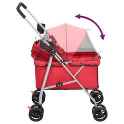 VidaXL Hundewagen Faltbar Rot 76x50x100 Cm Oxford-Gewebe -Garten- & Gewächshäuser Geschäft 7ab3369b3536ebf60d6d302137650dbe