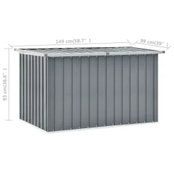VidaXL Gartenbox Grau 149 X 99 X 93 Cm -Garten- & Gewächshäuser Geschäft 7b0d4745dbdcd96c7a19c43cf2cb818f