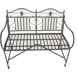 Garden Pleasure Bank Mangan B106xH91xT57 Stahl - Antike Optik Die Zum Verweilen Einlädt -Garten- & Gewächshäuser Geschäft 7b1dc9d33116ee856341b800ada91877