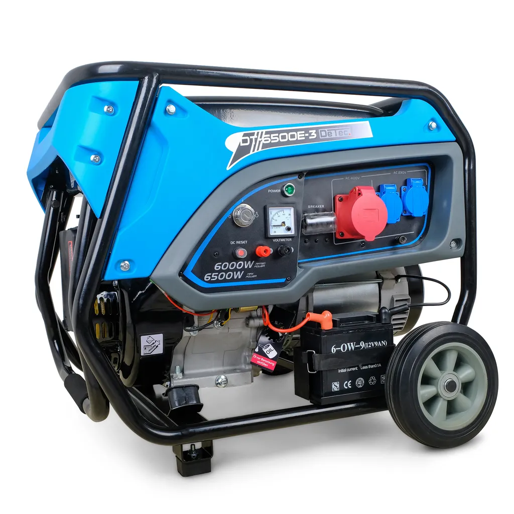 DeTecc. DeTec. 3-Phasen Benzin-Stromerzeuger DT-6500E-3 | 6500W 400V Starkstrom 3 DeTecc. DeTec. 3-Phasen Benzin-Stromerzeuger DT-6500E-3 | 6500W 400V Starkstrom – Bild 3
