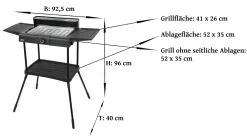 Zilan 2in1 Standgrill | Elektrogrill | Tischgrill | Partygrill | 2400 Watt -Garten- & Gewächshäuser Geschäft 7b57b33a304ea3ee7a403f2986f16f0f