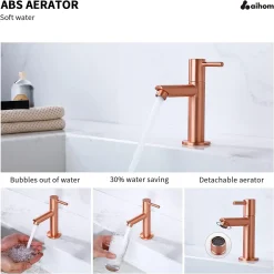 Aihom Kaltwasserhahn Wasserhahn Bad Kaltwasser Armatur Für Bad Standventil Wasserhahn Armatur Badarmaturen Roségold -Garten- & Gewächshäuser Geschäft 7b830f62f923175a7cc64a0c3bfdd114
