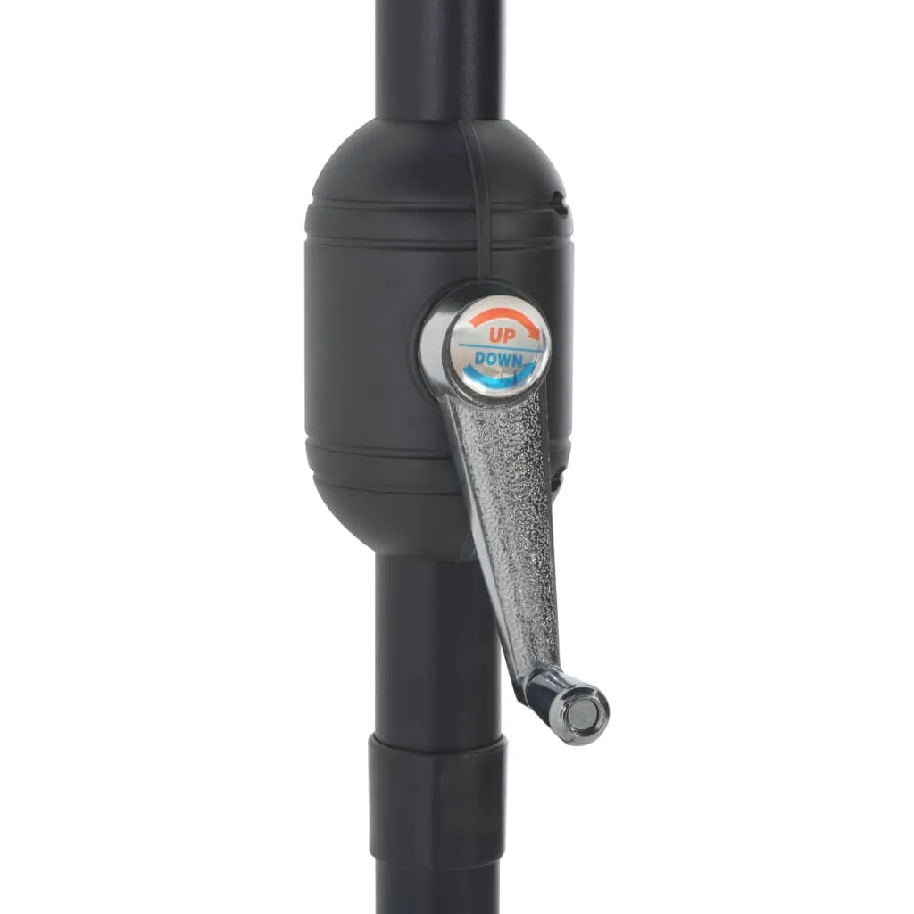 VidaXL Balkon-Sonnenschirm Mit Alu-Mast Anthrazit 300×150 Cm Halbrund 7 VidaXL Balkon-Sonnenschirm Mit Alu-Mast Anthrazit 300×150 Cm Halbrund – Bild 7