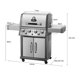 El Fuego Gasgrill / Grillwagen Concord 4 Brenner +1 Seitenbrenner +1 Infrarotbrenner 41 El Fuego Gasgrill / Grillwagen Concord 4 Brenner +1 Seitenbrenner +1 Infrarotbrenner -Garten- & Gewächshäuser Geschäft 7b932cb51caa71e81cf969228695664f