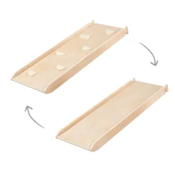 Roba 2-in-1 Rutsch- & Kletterbrett, Erweiterung Für Roba Kletterdreieck, Holz Natur