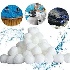 Wolketon Filterballs 700g Filter Balls Fuer Sandfilteranlagen Ersetzen 25 Kg Filtersand Fuer Pool Sandfilter, Schwimmbad, Filterpumpe