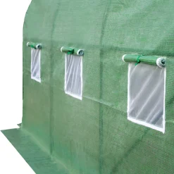 Tectake Foliengewächshaus In Tunnelform Mit 6 Fenstern 343x200x200cm - Grün -Garten- & Gewächshäuser Geschäft 7c176552ed6aeef2d35bcb815ded5948