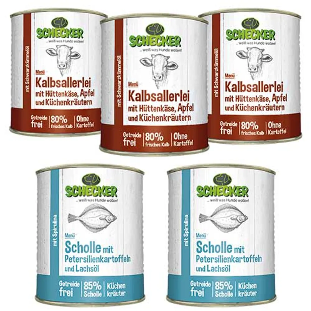 Schecker Hundemenü Nassfutter Dosen 820g (11-er 820g) Hundefutter Mehrpack 4 Schecker Hundemenü Nassfutter Dosen 820g (11-er 820g) Hundefutter Mehrpack – Bild 4