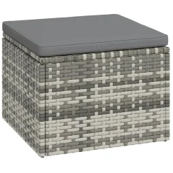 VidaXL 3-tlg. Garten-Lounge-Set Mit Kissen Grau Poly Rattan -Garten- & Gewächshäuser Geschäft 7c22e92950bba0bada9a28230f7722ca