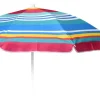 Meinposten Sonnenschirm Strandschirm Strand Balkonschirm Schirm Ø 140 Cm Bunt Gestreift