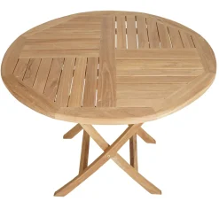KMH® Teak Klapptisch Rund 100cm -Garten- & Gewächshäuser Geschäft 7c5ec5316ce5f3e73562bb08ed6d96e4