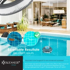 KESSER® Poolroboter Poolreiniger Akku Aqua-9000 Inkl. Transporttasche Pool Roboter Für Bis 80m² Pools, Li-Ion Akku Max. 75 Min, Kabellos Poolsauger Bodenreinigung Vollautomatisch Bodensauger, Farbe:Anthrazit 26 KESSER® Poolroboter Poolreiniger Akku Aqua-9000 Inkl. Transporttasche Pool Roboter Für Bis 80m² Pools, Li-Ion Akku Max. 75 Min, Kabellos Poolsauger Bodenreinigung Vollautomatisch Bodensauger, Farbe:Anthrazit -Garten- & Gewächshäuser Geschäft 7c731e1f20622bba5ddc1216ce17bb9b