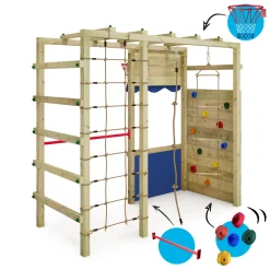 WICKEY Klettergerüst Spielturm Smart Action Gartenspielgerät Mit Kletterwand & Spiel-Zubehör - Blau 12 WICKEY Klettergerüst Spielturm Smart Action Gartenspielgerät Mit Kletterwand & Spiel-Zubehör - Blau -Garten- & Gewächshäuser Geschäft 7ca0e1a211dc3da49ff2ec46f14f3d9b