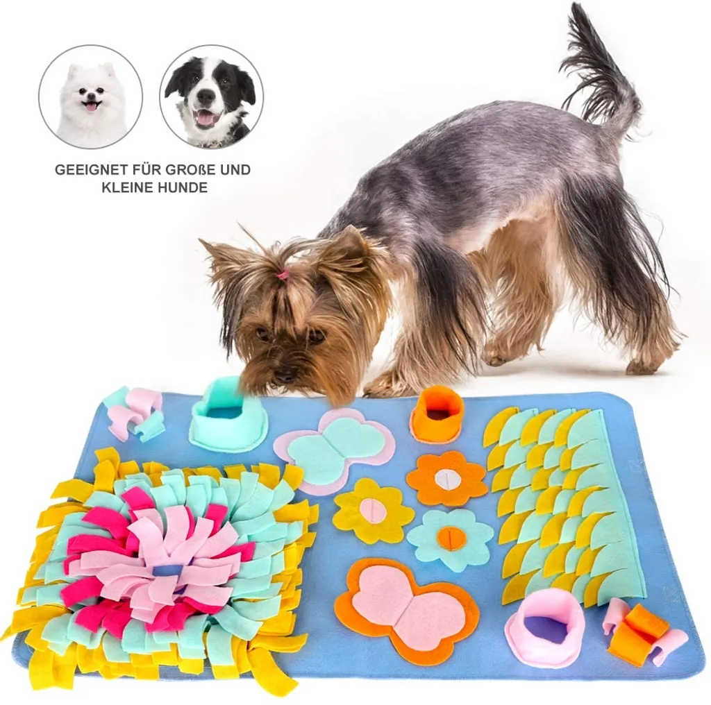 Mmgoqqt Schnüffelmatte Für Hund Langsam Essen, Haustier Interaktiv Spielzeug Riechen-Trainierung Schnüffelteppich, 75 * 45 Cm 3 Mmgoqqt Schnüffelmatte Für Hund Langsam Essen, Haustier Interaktiv Spielzeug Riechen-Trainierung Schnüffelteppich, 75 * 45 Cm – Bild 3