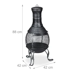 Relaxdays Terrassenofen In Silber -Garten- & Gewächshäuser Geschäft 7cd05917d9cd517421e9aeb9ca2893ac