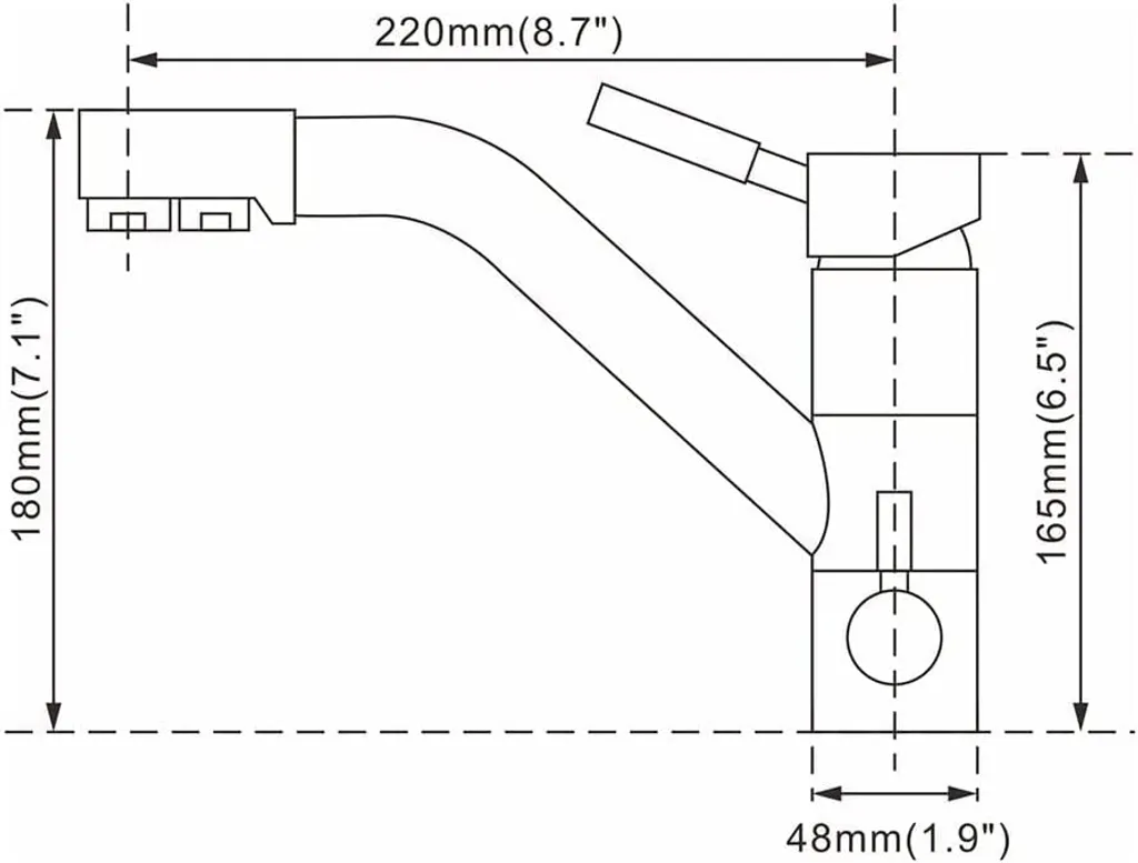 Homelody 3 Wege Wasserhahn Küchenarmatur Wasserfilter Mischbatterie Für Küche Spüle Trinkwasser Spültischarmatur 120° Drehbar Spülbeckenarmatur Chrom 7 Homelody 3 Wege Wasserhahn Küchenarmatur Wasserfilter Mischbatterie Für Küche Spüle Trinkwasser Spültischarmatur 120° Drehbar Spülbeckenarmatur Chrom – Bild 7