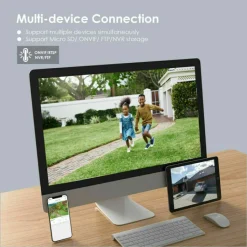 IeGeek 1080P Wlan Überwachungskamera Aussen, IP Kamera Wifi Mit 2-Wege-Audio, 25m Nachtsicht, Bewegungserkennung, Push-Benachrichtigungen, IP66, Unterstützung Von ONVIF -Garten- & Gewächshäuser Geschäft 7cff446967a25a3765f4a1bc3185b772 1