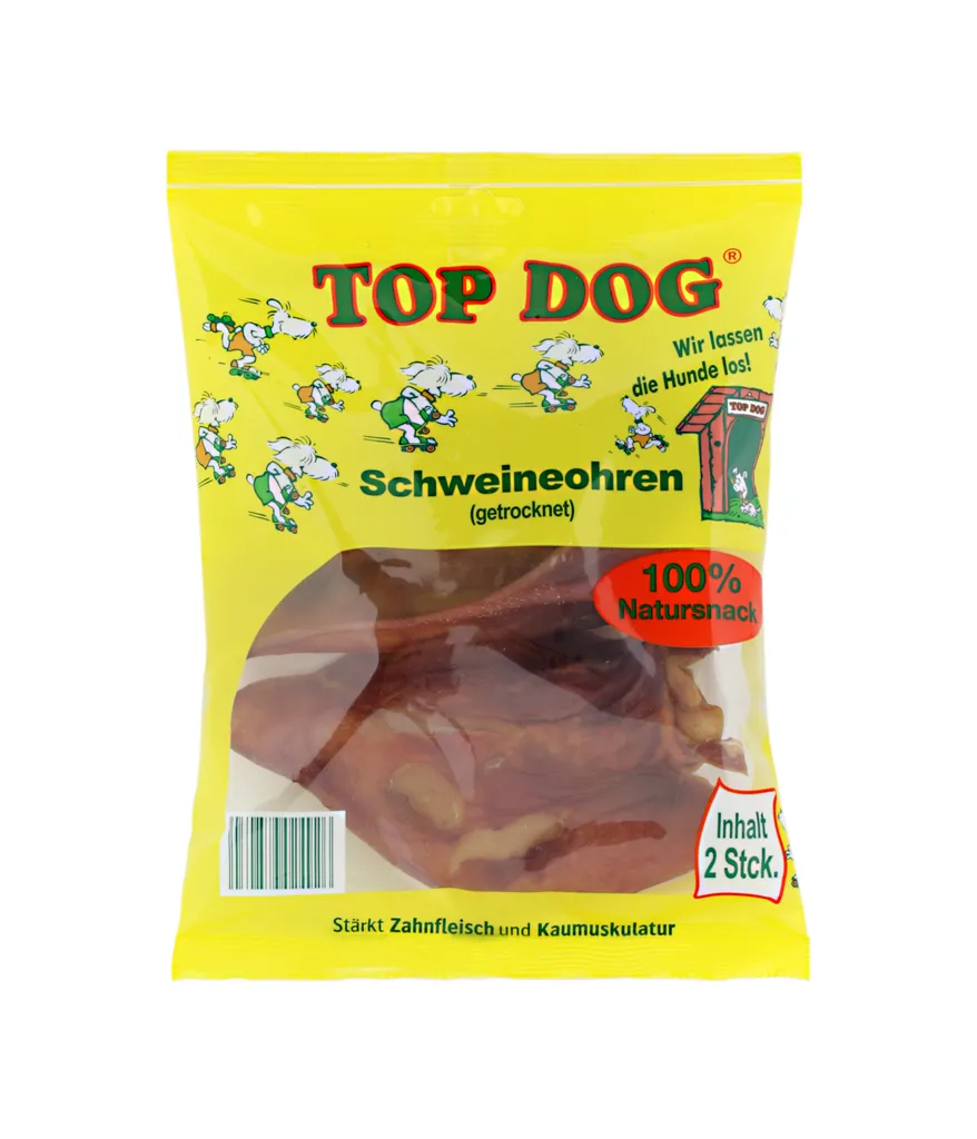 Top Dog Schweineohren Getrocknet (2 St.) 2 Top Dog Schweineohren Getrocknet (2 St.) – Bild 2