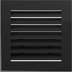 Kratki Lüftungsgitter FRESH 17x17 Schwarz