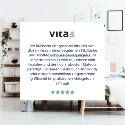VITA5 Hängesessel Outdoor - Stabiler & Sicherer Hängestuhl - Stylischer Hängesessel Indoor - Leicht Zu Installierender Hängesessel - Bequeme Boho Raumdeko - 225kg Tragkraft - Warmes Grau 18 VITA5 Hängesessel Outdoor - Stabiler & Sicherer Hängestuhl - Stylischer Hängesessel Indoor - Leicht Zu Installierender Hängesessel - Bequeme Boho Raumdeko - 225kg Tragkraft - Warmes Grau -Garten- & Gewächshäuser Geschäft 7df9d742a18a2051e7925d1c8bbb9a6b