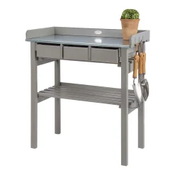 Esschert Design Garten Arbeitstisch Grau; CF29G -Garten- & Gewächshäuser Geschäft 7dfc1c28d30962be030cff0399477efa