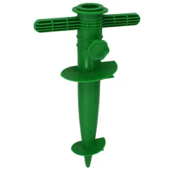 Marabella Sonnenschirmständer Bodenhülse 30cm Bodendübel Strandschirmhalter Aus Kunststoff, Farbe:grün