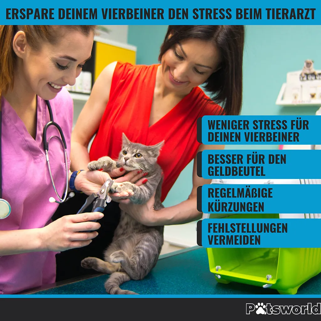 Pätsworld Profi Krallenschere Für Hunde & Katzen | Tiersalon Qualität | Krallenpflege | Für Zuhause - Klauen Pflege Sicher & Einfach Daheim Durch Einen Abstandshalter | Inkl. Nagelpfeile (S - Für Kleine Nager, Katzen, Hunde) 4 Pätsworld Profi Krallenschere Für Hunde & Katzen | Tiersalon Qualität | Krallenpflege | Für Zuhause - Klauen Pflege Sicher & Einfach Daheim Durch Einen Abstandshalter | Inkl. Nagelpfeile (S - Für Kleine Nager, Katzen, Hunde) – Bild 4