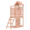 VidaXL Spielturm Mit Leiter Kletterwand Massivholz Douglasie