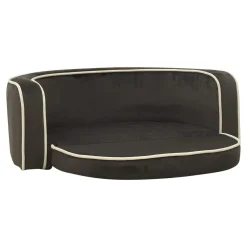 VidaXL Hundesofa Klappbar Dunkelgrau 73x67x26 Cm Plüsch Kissen