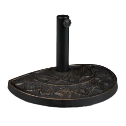 Relaxdays Sonnenschirmständer Halbrund