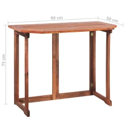 VidaXL Bistrotisch 90x50x75 Cm Akazie Massivholz -Garten- & Gewächshäuser Geschäft 7ee5460bc0daedd8539ff5caf867799c 1