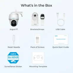 Reolink 4MP 355°/140° PTZ Überwachungskamera Aussen Akku Mit 2,4&5GHz WLAN, Smarte PIR Erkennung, 2-Wege-Audio, Arbeitet Mit Alexa/Google Assistant, Argus PT 4MP, Weiß -Garten- & Gewächshäuser Geschäft 7f07cd99e8962458f221e99e463c9cef