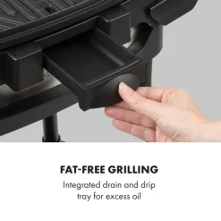 Klarstein Gatsby Elektrogrill Standgrill Tischgrill , Leistung: 2000 W , EasyGrill Concept , Grillfläche: 40 X 36 Cm / Aluminiumdruckguss / Antihaft / Grillhaube , Zwei Seitentische , Ablage Im Standfuß , Stufenloses Thermostat , Fettauffangschale , Schwarz -Garten- & Gewächshäuser Geschäft 7f51b1e44e51676b8771a7f7f90fbb6a