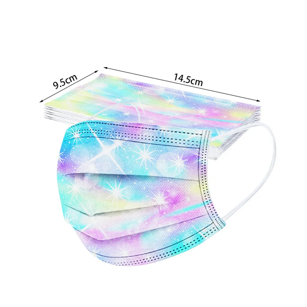 F-Beast 30 Stk Kinder Pentagramm Einwegmasken Star Masken 3-lagige Mundmaske Für Jungen Mädchen Bunt Maske 3 F-Beast 30 Stk Kinder Pentagramm Einwegmasken Star Masken 3-lagige Mundmaske Für Jungen Mädchen Bunt Maske – Bild 3