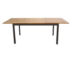 Dehner Auszugstisch Colmar, 152/210 X 89 X 76 Cm, Aluminium/FSC® Teakholz, Natur