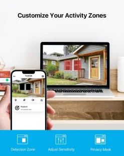 ZOSI 8CH 5MP Überwachungskamera Set Aussen, 8CH 2TB HDD DVR Mit 8 Wasserdicht 1920P Video Kamera CCTV System, Bewegungserkennung, 36M IR Nachtsicht -Garten- & Gewächshäuser Geschäft 8011a2979ee77fa670f842b1bed97f96