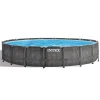 Intex 26744 Rund Aufstellpool Prism Frame Greywood 549x122 CmGestalten: Rund, Maße: 5 - 5,99 M, Filterpumpe: 28636
