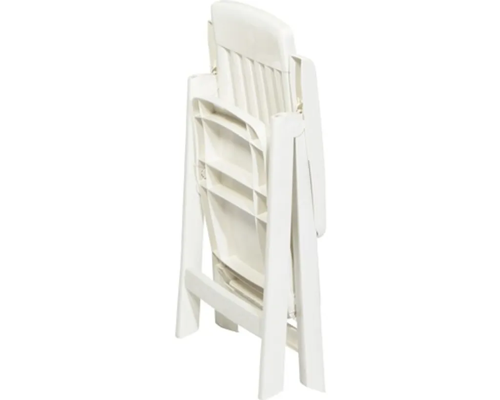 SIEGER Gartensessel Klappbar Palma Weiß Kunststoff 5 SIEGER Gartensessel Klappbar Palma Weiß Kunststoff – Bild 5