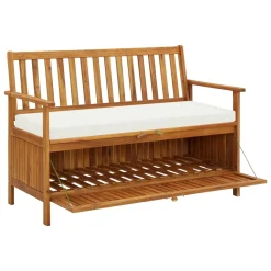 VidaXL Garten Aufbewahrungsbank Akazienholz Massiv 120 X 63 X 84 Cm -Garten- & Gewächshäuser Geschäft 80a87b623ff741eebfe1a47e43bde30e