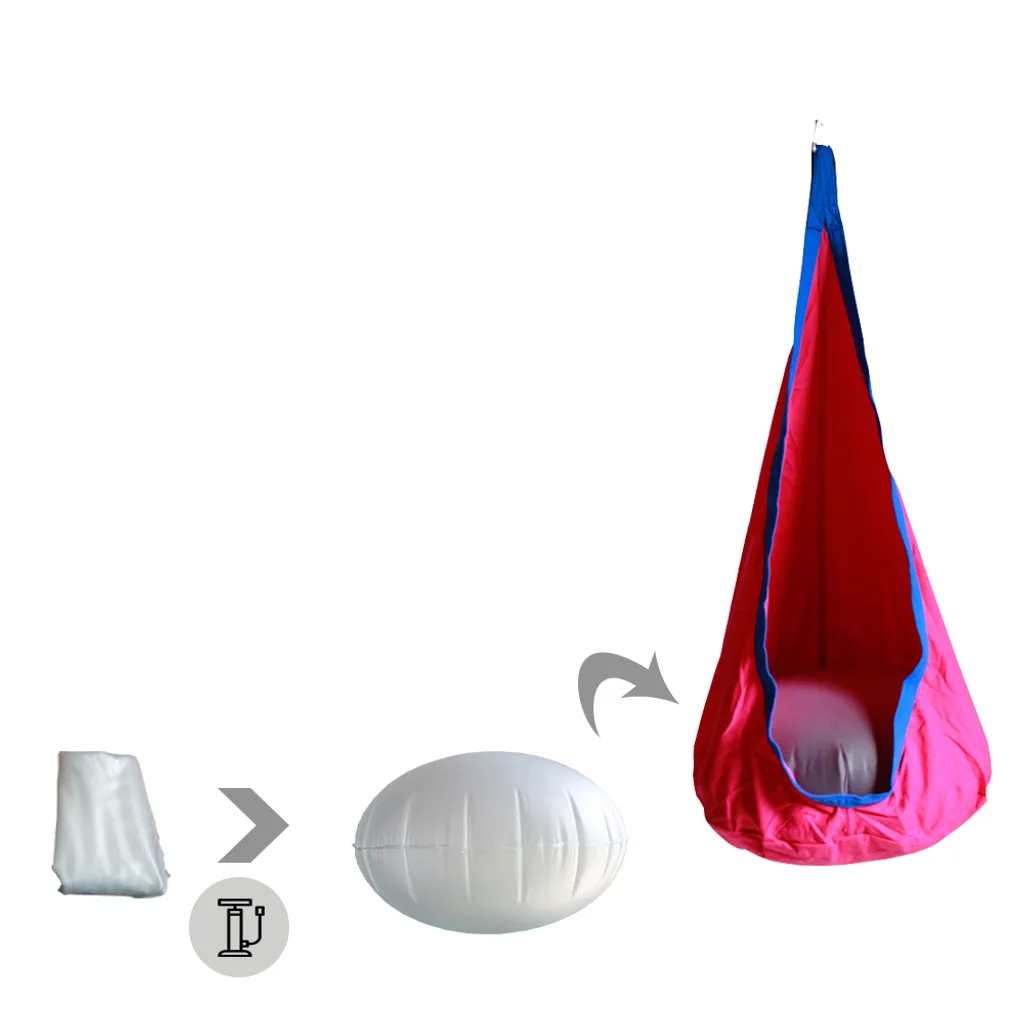 Druline Hängesessel Hängematte Stuhl Entspannung Outdoor Hängeschaukel Hängesitz Kinderhängesitz Blau, Grün Und Pink Pink 3 Druline Hängesessel Hängematte Stuhl Entspannung Outdoor Hängeschaukel Hängesitz Kinderhängesitz Blau, Grün Und Pink Pink – Bild 3