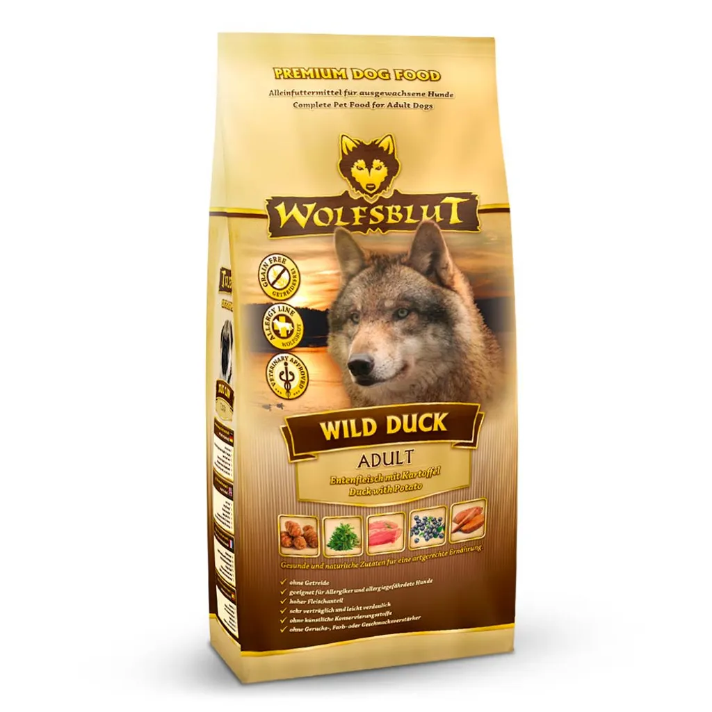 WOLFSBLUT ¦ Wild Duck Adult - 12,5 Kg ¦ Getreidefreies Hundetrockenfutter Im Sack 5 WOLFSBLUT ¦ Wild Duck Adult - 12,5 Kg ¦ Getreidefreies Hundetrockenfutter Im Sack – Bild 5