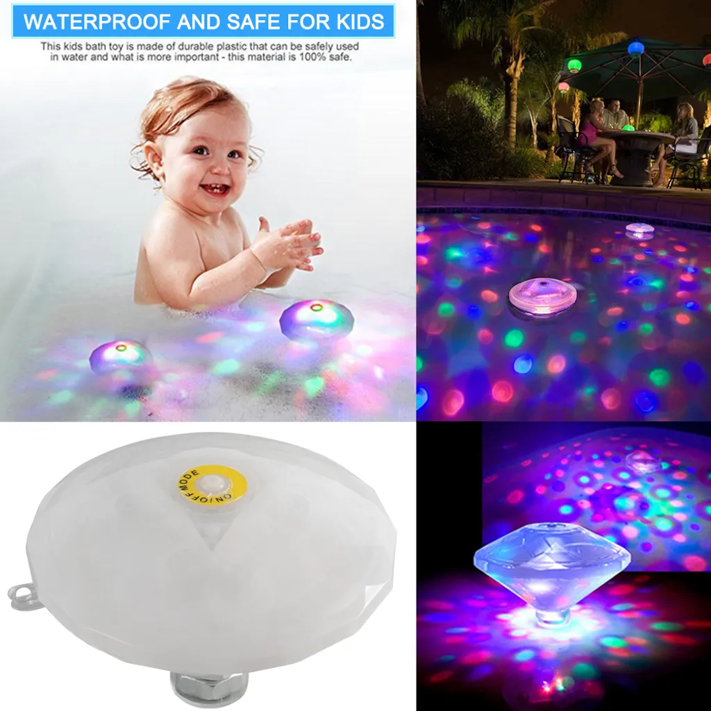 PMS LED Teichlicht Badewannenlicht Bunt Pool Schwimmende Lampe Party Disco Unterwasser Beleuchtung 3 PMS LED Teichlicht Badewannenlicht Bunt Pool Schwimmende Lampe Party Disco Unterwasser Beleuchtung – Bild 3