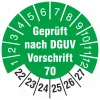 KDS 10 Prüfetiketten Nach DGUV Vorschrift 70 30 Mm Prüfplaketten 2022-27