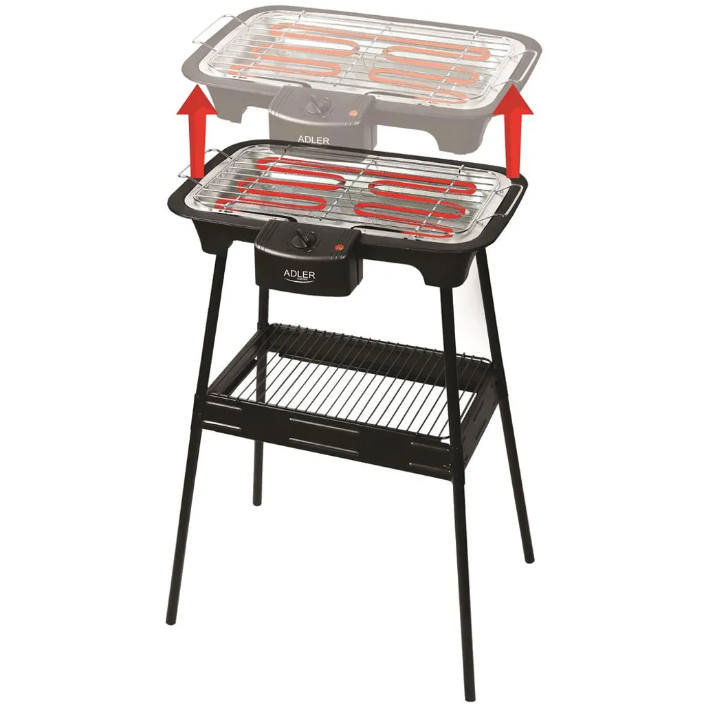 Adler 2in1 Standgrill BBQ Grill Partygrill Tischgrill Standtischgrill Elektro Grill 2000 Watt 15 Adler 2in1 Standgrill BBQ Grill Partygrill Tischgrill Standtischgrill Elektro Grill 2000 Watt – Bild 15