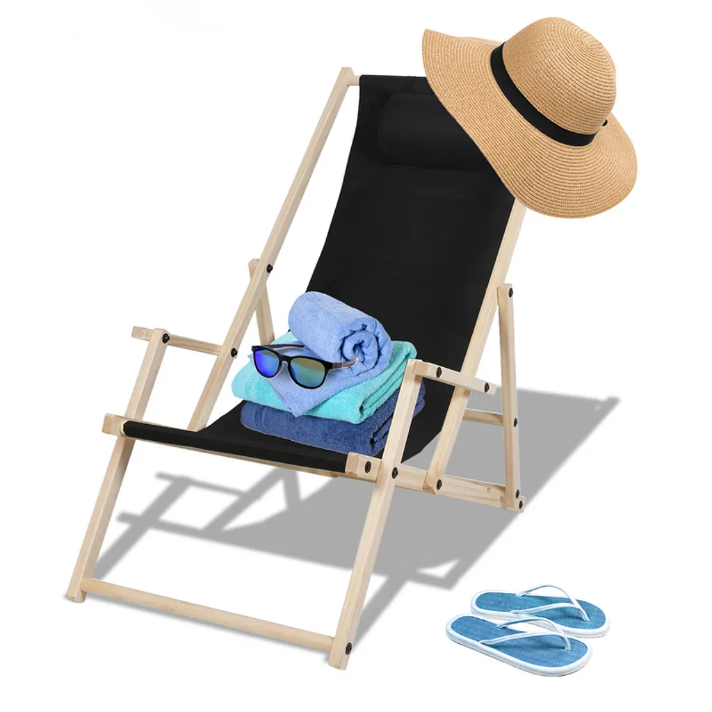 Lospitch Liegestuhl Gartenliegen Strandliege Mit Handläufen Holz Campingstuhl Klappbar Liege 120kg Klappliege Schwarz 1 Lospitch Liegestuhl Gartenliegen Strandliege Mit Handläufen Holz Campingstuhl Klappbar Liege 120kg Klappliege Schwarz
